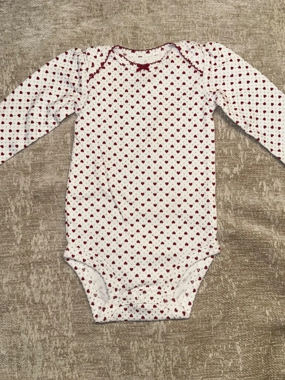 Red Floral Girls Carter’s Outfit Set size 3M vintage retired set